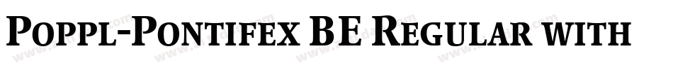 Poppl-Pontifex BE Regular with Small Caps字体转换